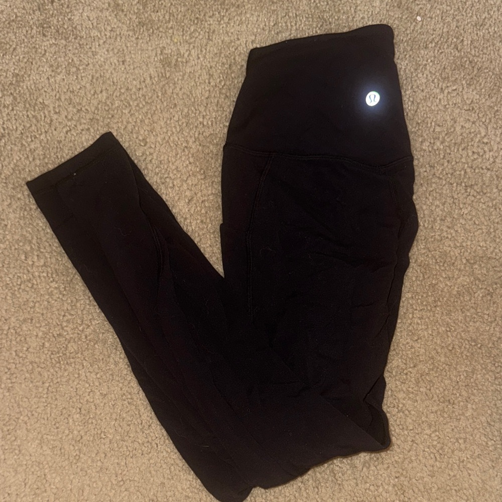 Lululemon Align Black Leggings 25 inch with pockets
